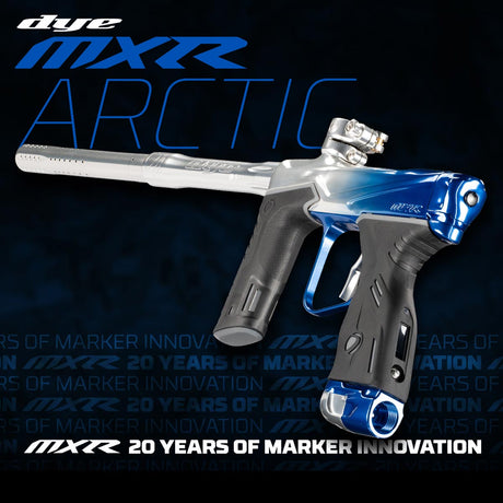 Dye MXR Paintball Marker Artic Fade Clear Blue