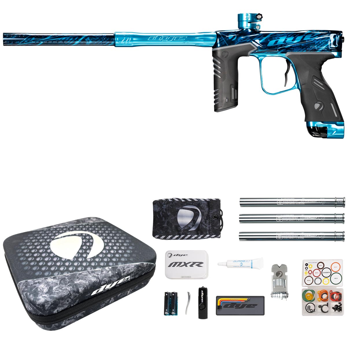 Dye MXR Paintball Marker PGA Branded Black Cyan