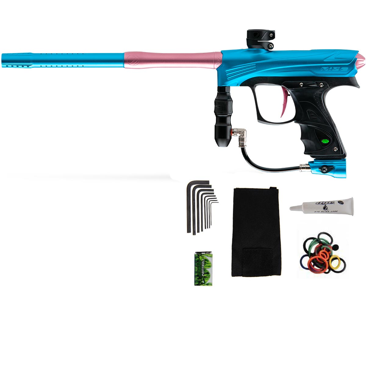 Dye Rize CZR Paintball Marker Teal Blue Pink