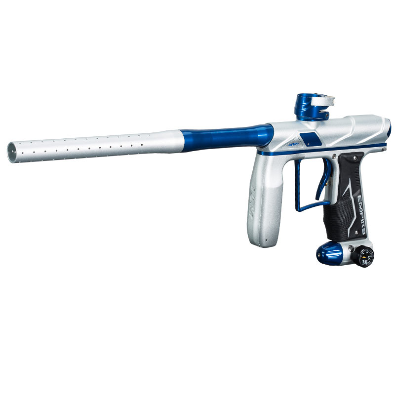 Empire Axe Pro Paintball Gun Dust Sliver/Polished Blue