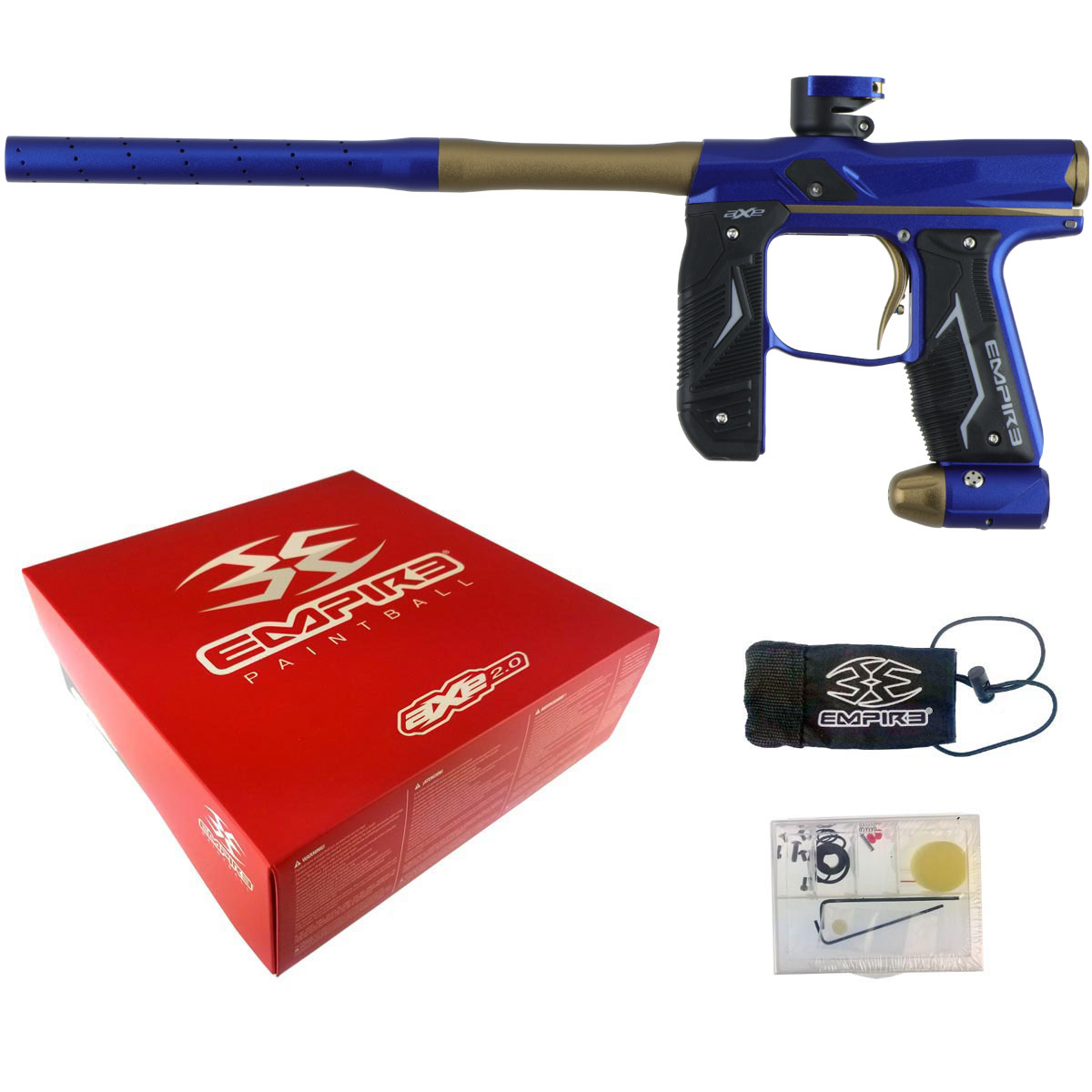 Empire Axe 2.0 Paintball Marker Dust Blue Dust Bronze