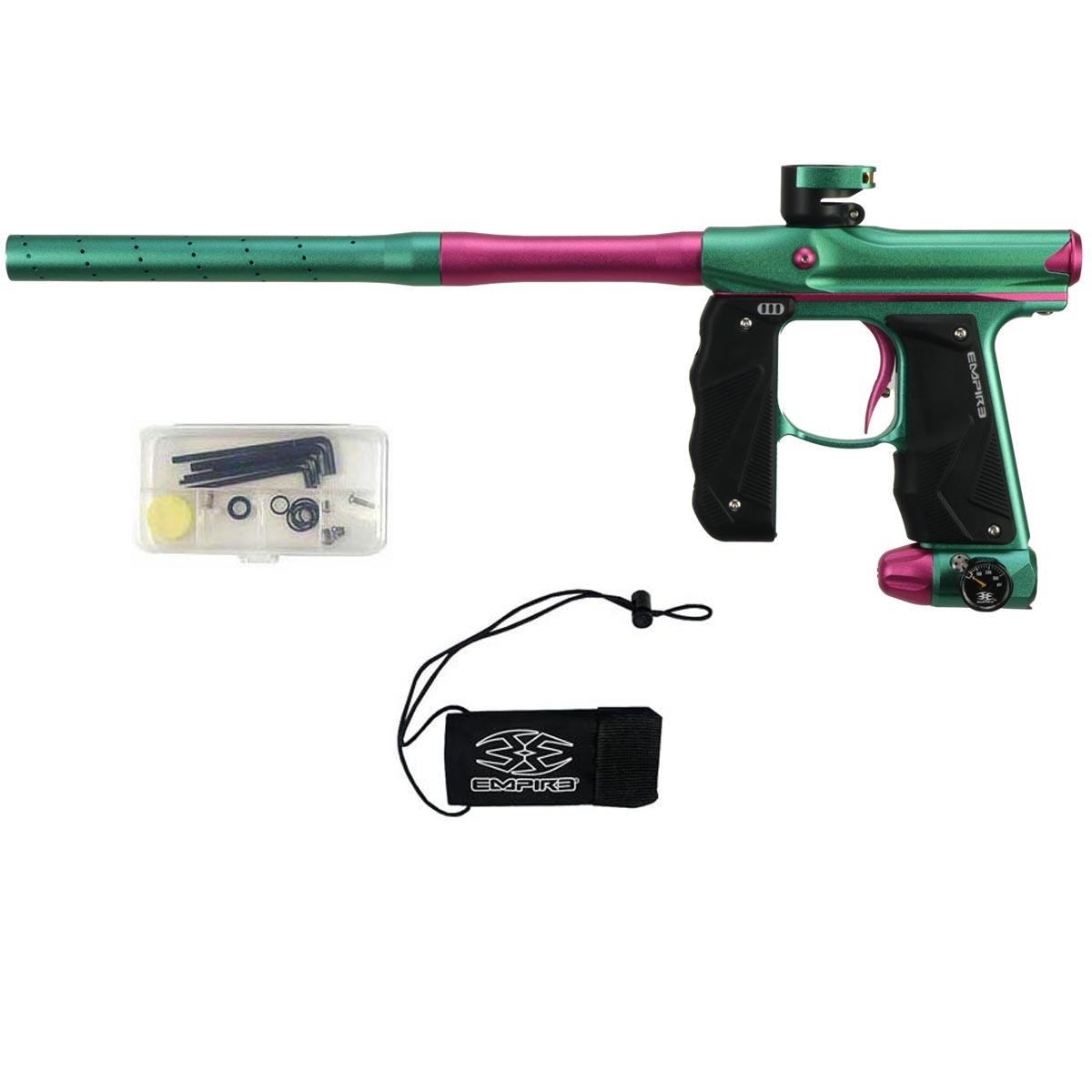 Empire Mini GS Paintball Marker Teal Hot Pink Dust