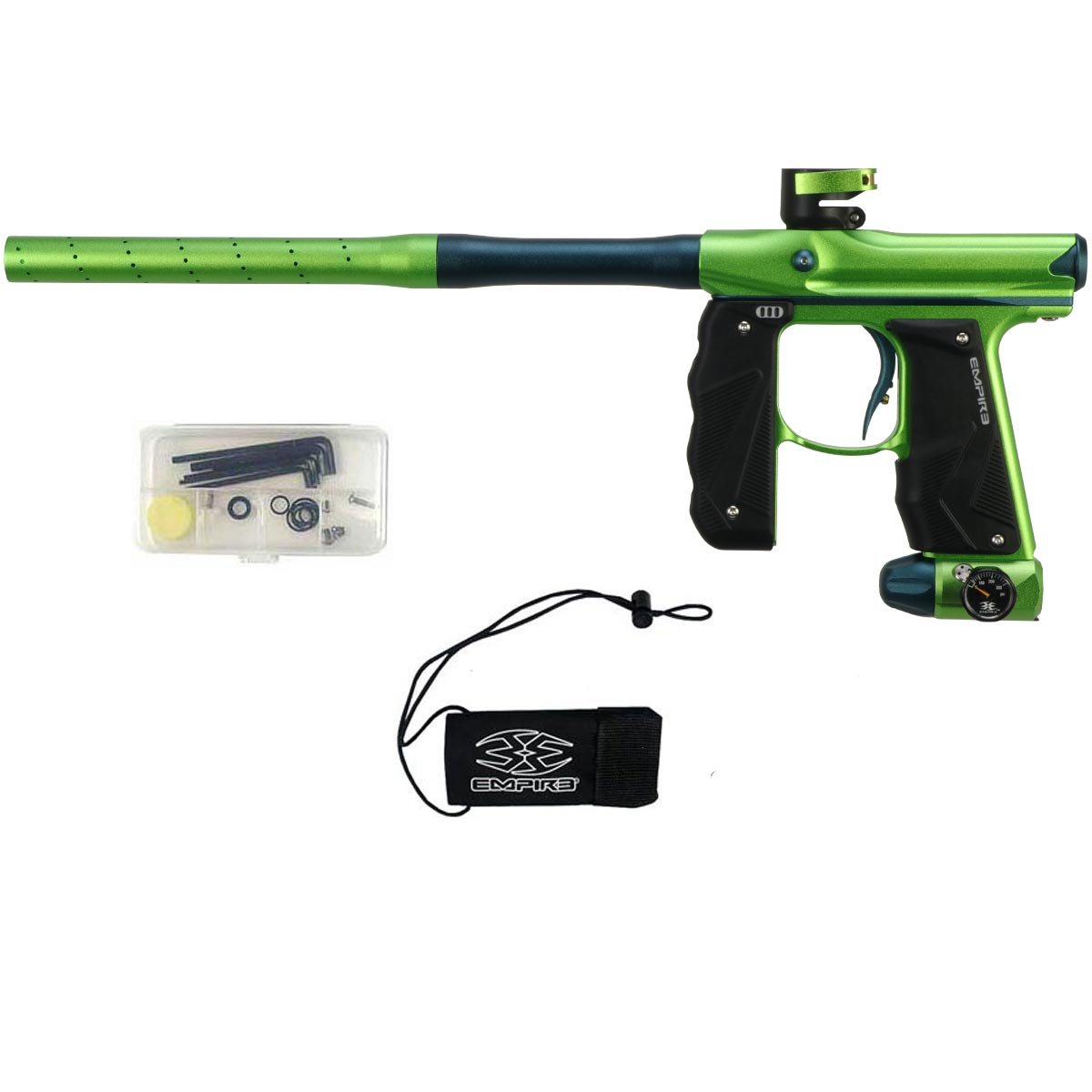 Empire Mini GS Paintball Marker Cadmium Green Admiral Blue Dust