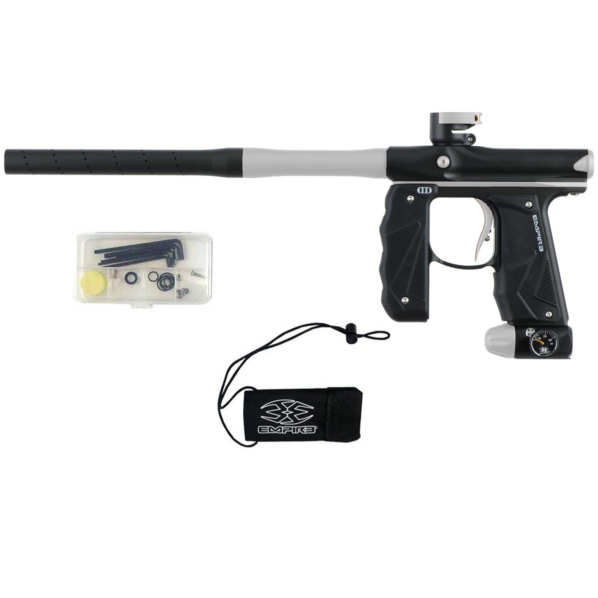 Empire Mini GS Paintball Marker Black Silver Dust