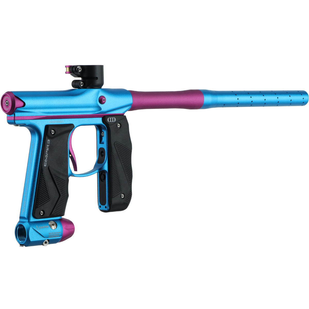 Empire Mini GS Paintball Marker Light Blue Pink Dust w 2 PC Barrel