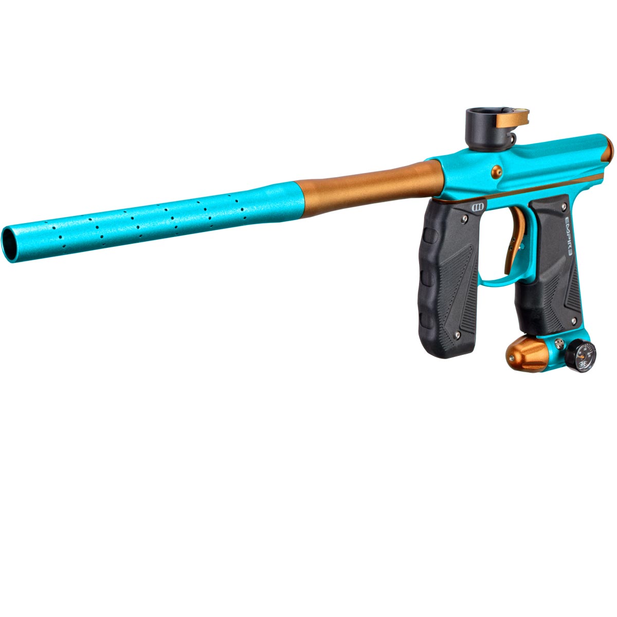 Empire Mini GS Paintball Marker Aqua Orange Dust w 2 PC Barrel