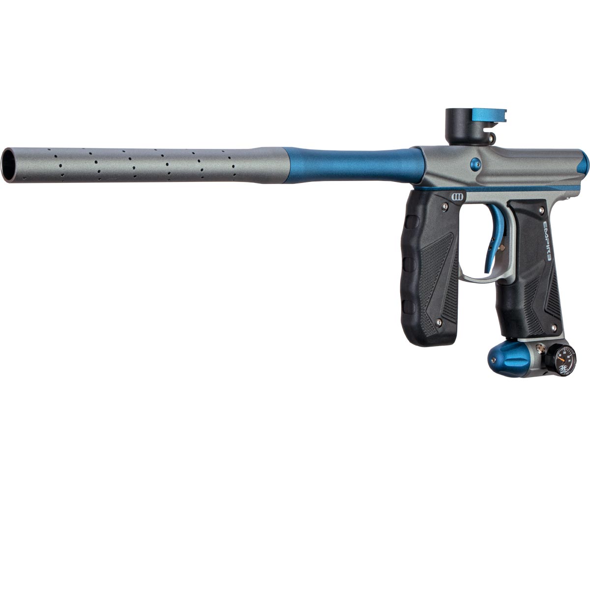 Empire Mini GS Paintball Marker Grey Navy Blue Dust w 2 PC Barrel