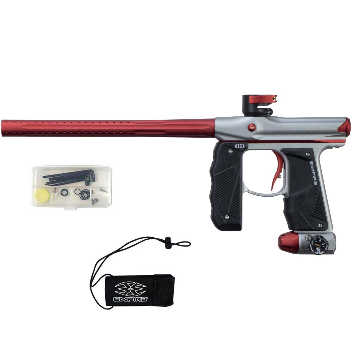 Empire Mini GS Paintball Marker Grey Red Dust