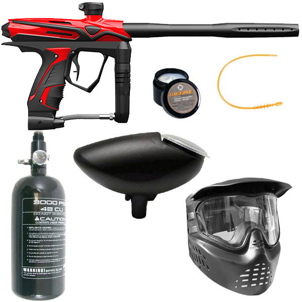 GOG eXTCy Paintball Gun With Blackheart Board Red Package A