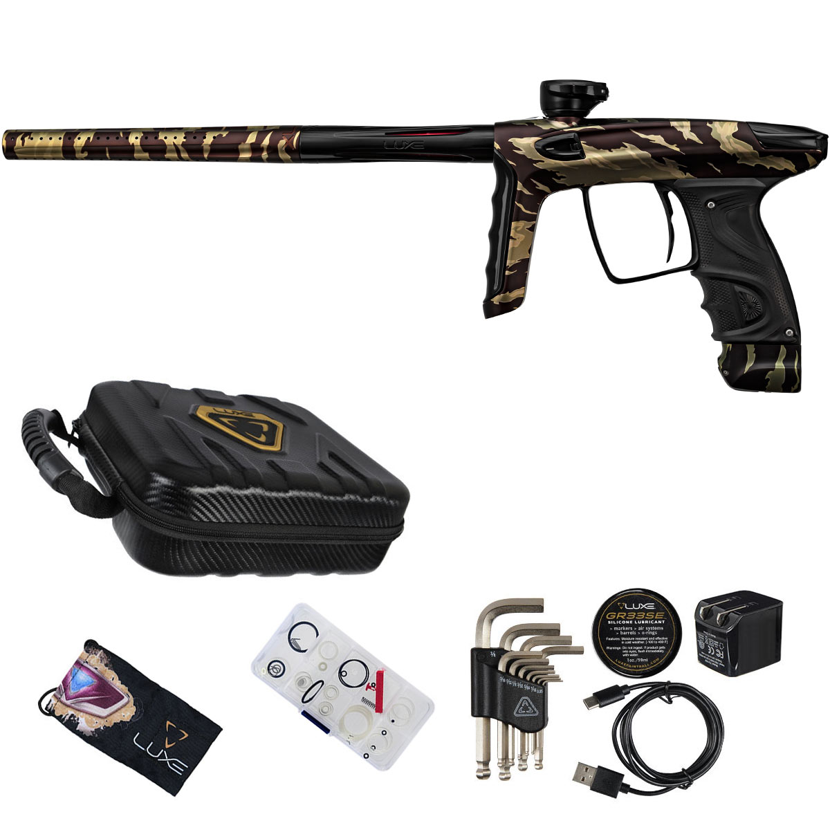 DLX Luxe TM40 Paintball Marker Tiger Stripe