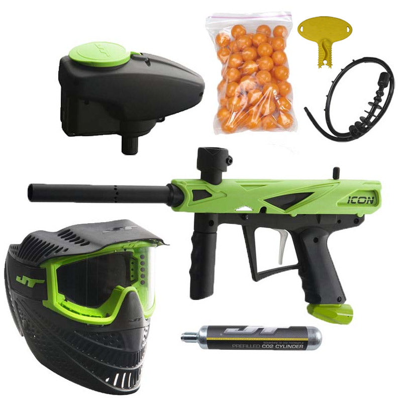 JT E-Icon Paintball Gun Mega Pack Neon Green