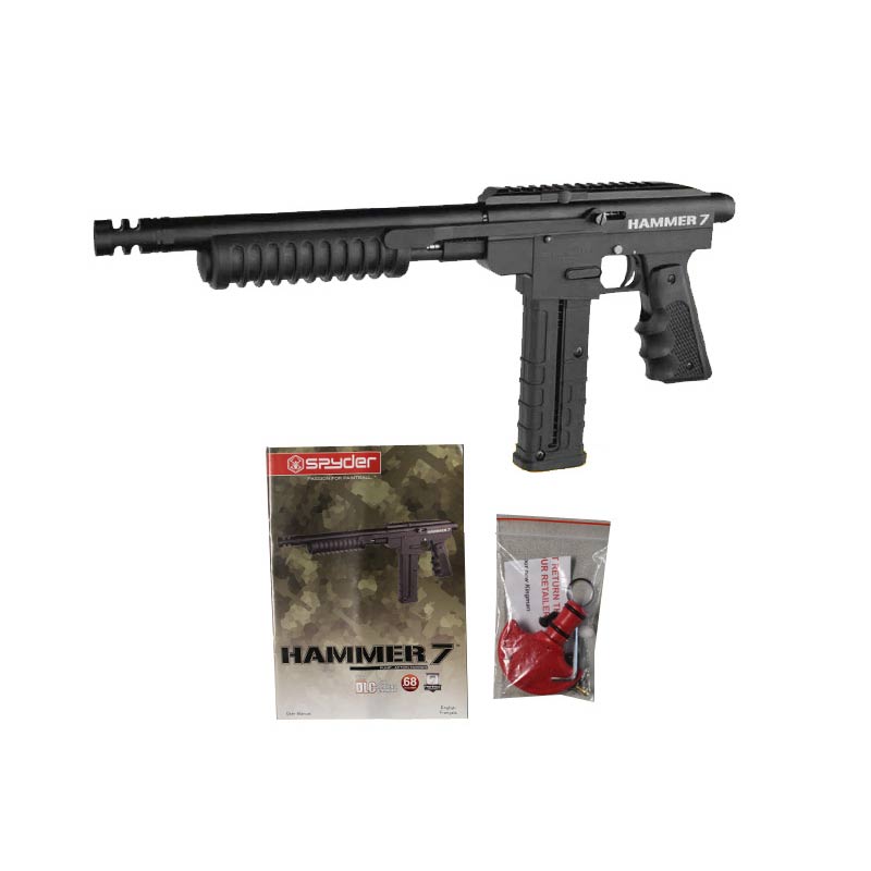 Kingman Spyder Hammer 7 Paintball Marker - Diamond Black