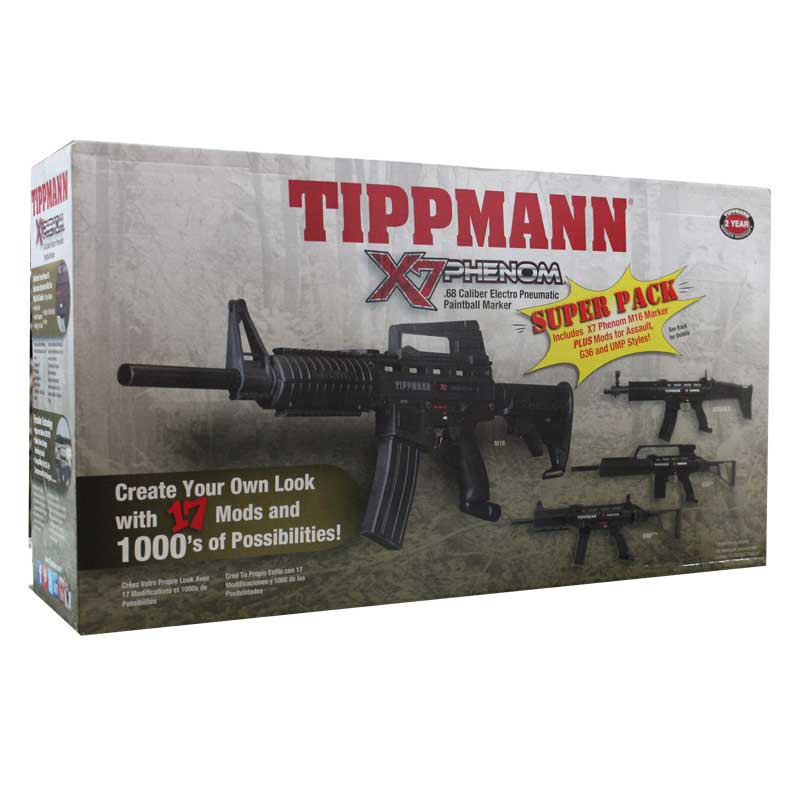 Tippmann X7 Phenom Super Pack Electronic Paintball Gun