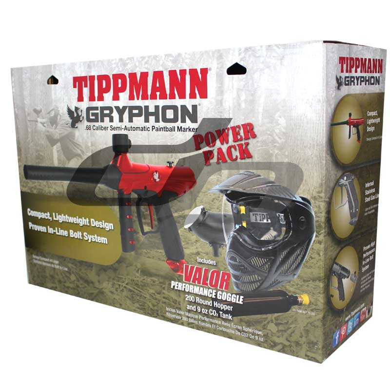 Tippmann Gryphon Paintball Marker Power Pack Red