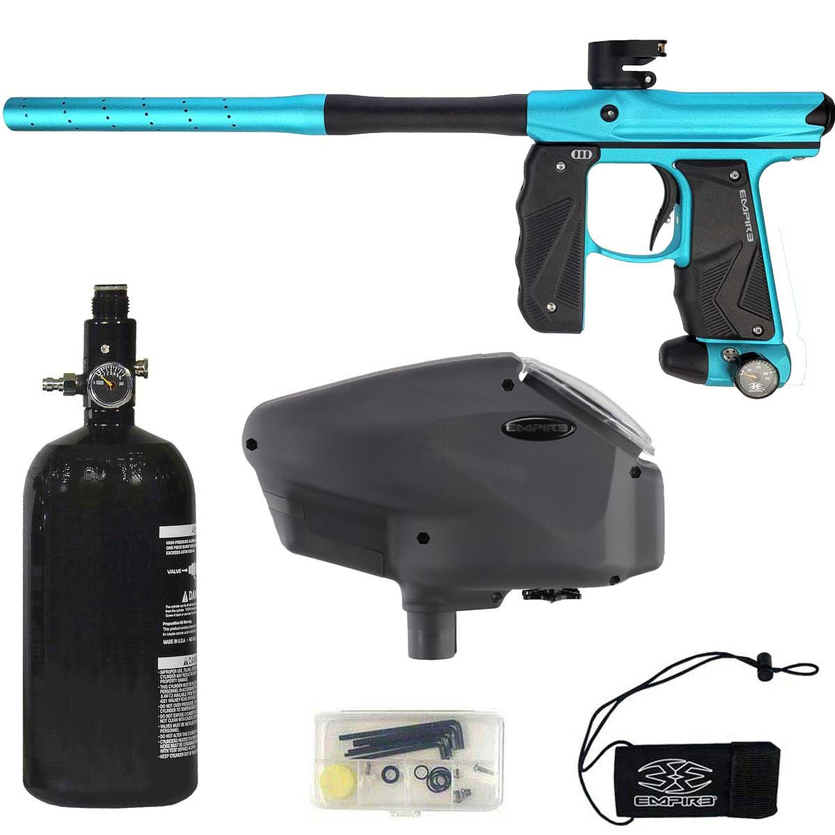 Empire Mini GS Aqua Black Dust w 2 PC Barrel Rookie Package