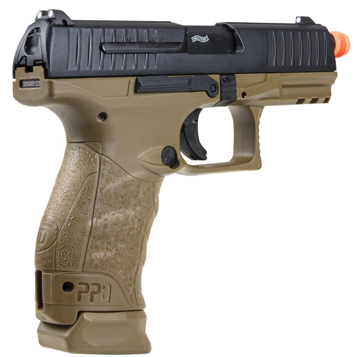 Walther PPQ GBB Tac Airsoft Pistol DEB