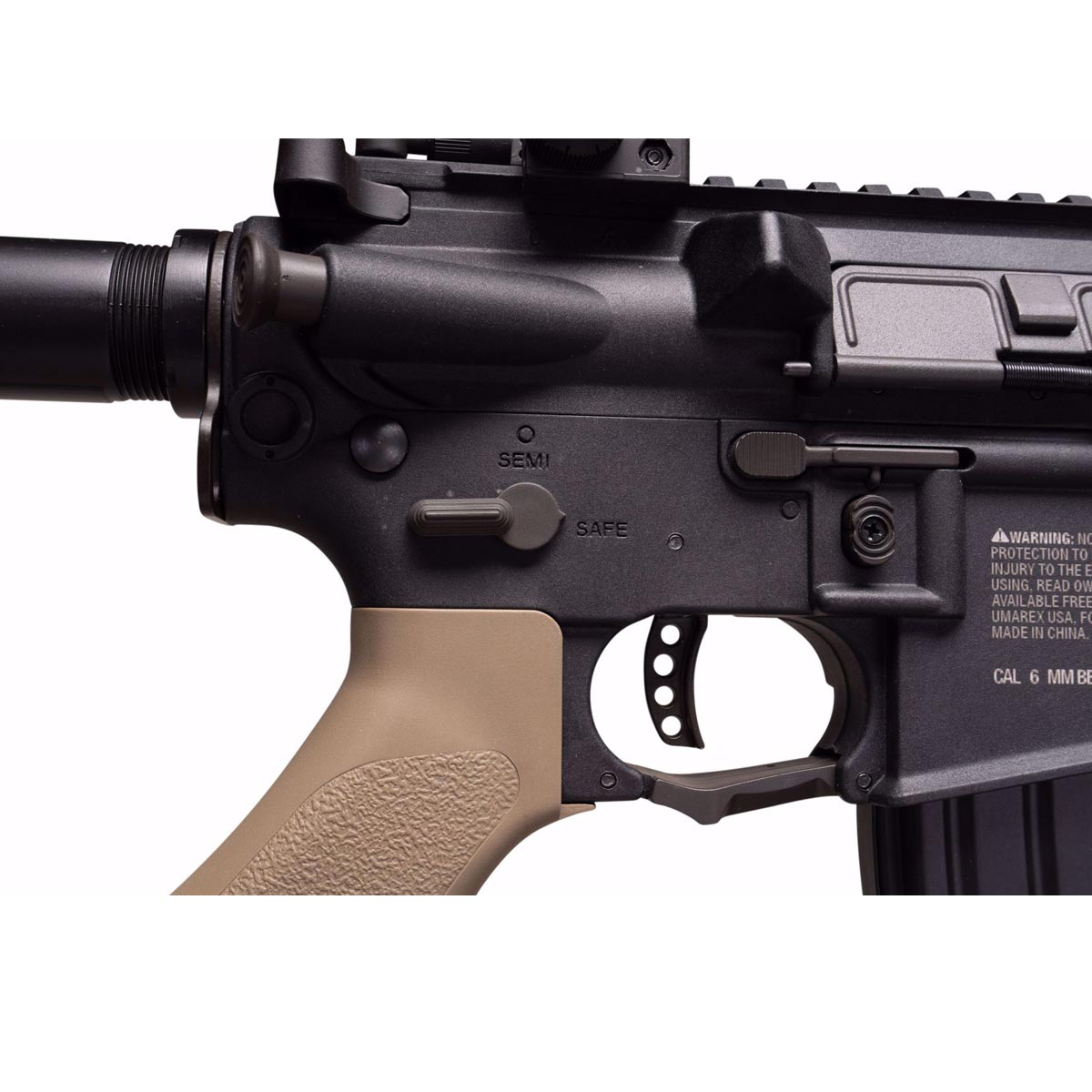 Elite Force M4 CQCX AEG Airsoft Rifle Black Tan