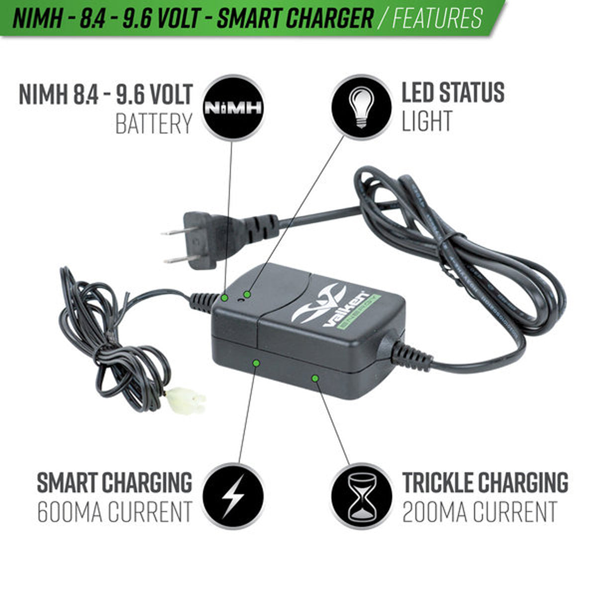 Valken Energy NiMH Smart Charger 8.4V-9.6V