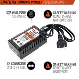 Valken Compact Balancing 2-3 Cell Lipo/Life Charger USA