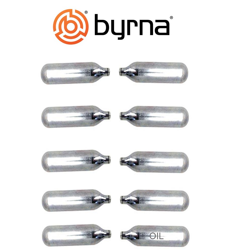 Byrna 8 Gram CO2 Cartridges w Oiler 10 Pack