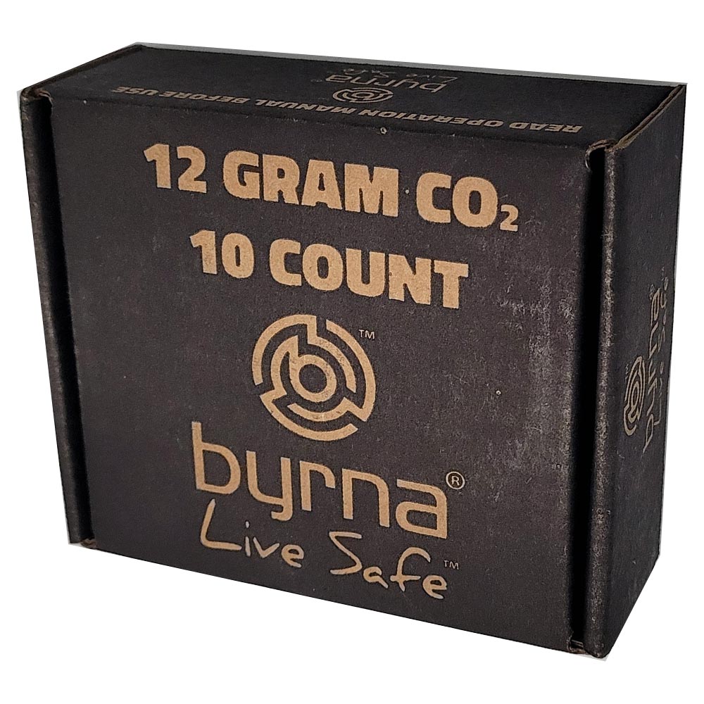 Byrna 12 Gram CO2 Cartridges w Oiler 10 Pack