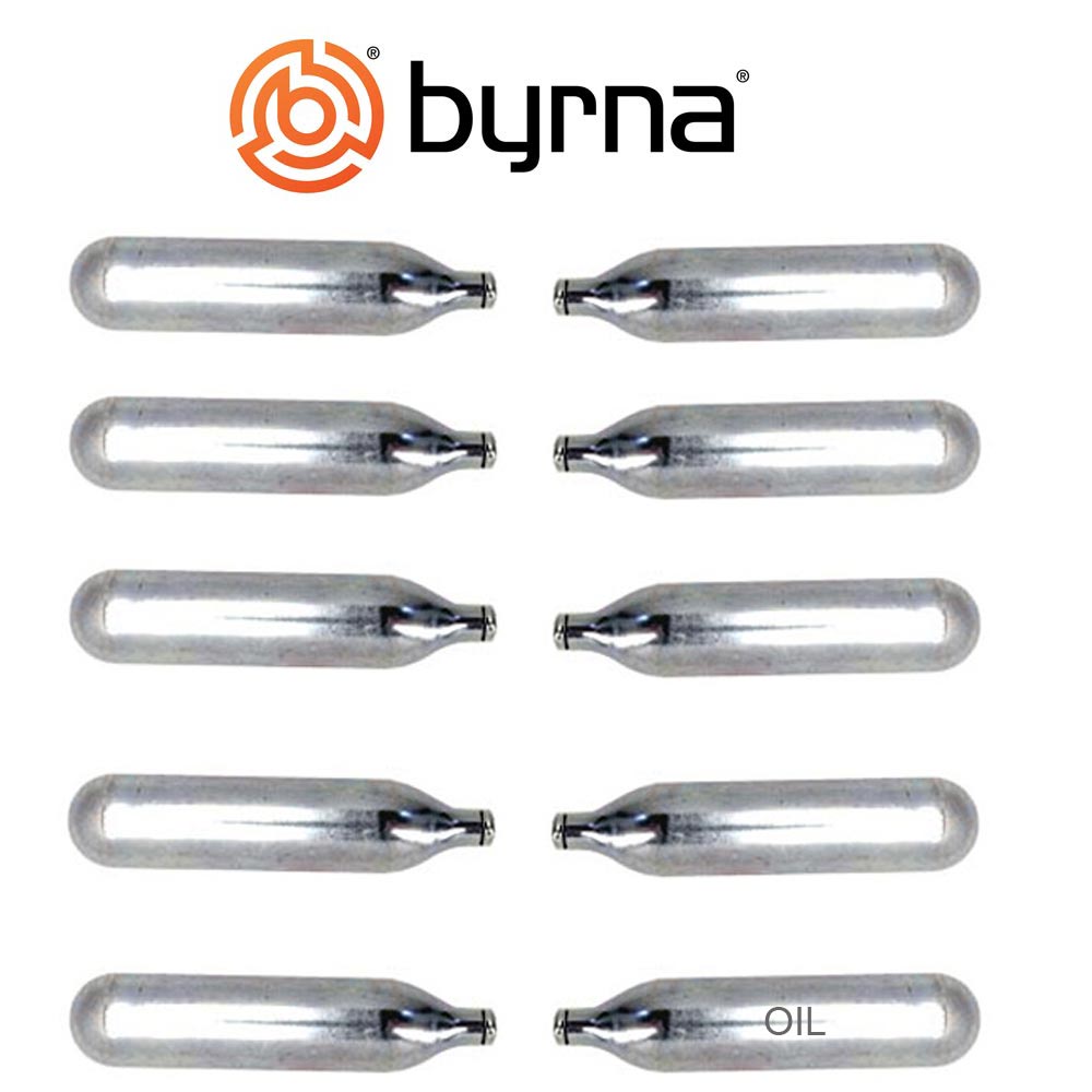 Byrna 12 Gram CO2 Cartridges w Oiler 10 Pack