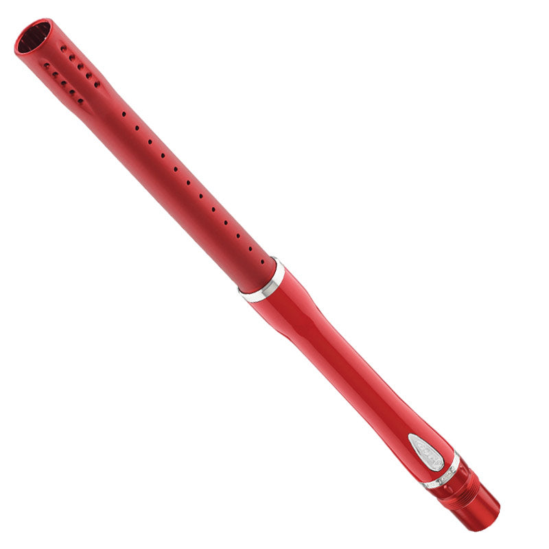 Dye Glass Fiber Boomstick Barrel Red/Silver Autococker Thread - 15 Inch