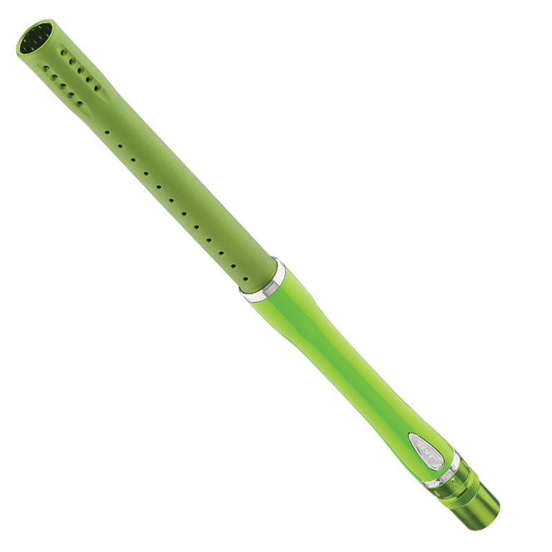 Dye Glass Fiber Boomstick Barrel Lime/Silver Autococker Thread - 15 Inch