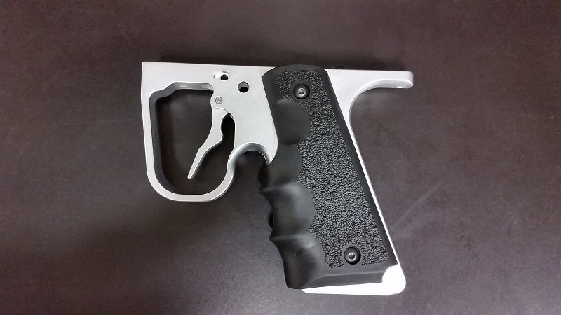 Autococker Grip Frame Silver w/ Hinge Trigger and Grips