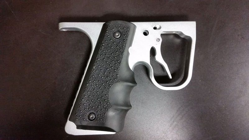 Autococker Grip Frame Silver w/ Hinge Trigger and Grips