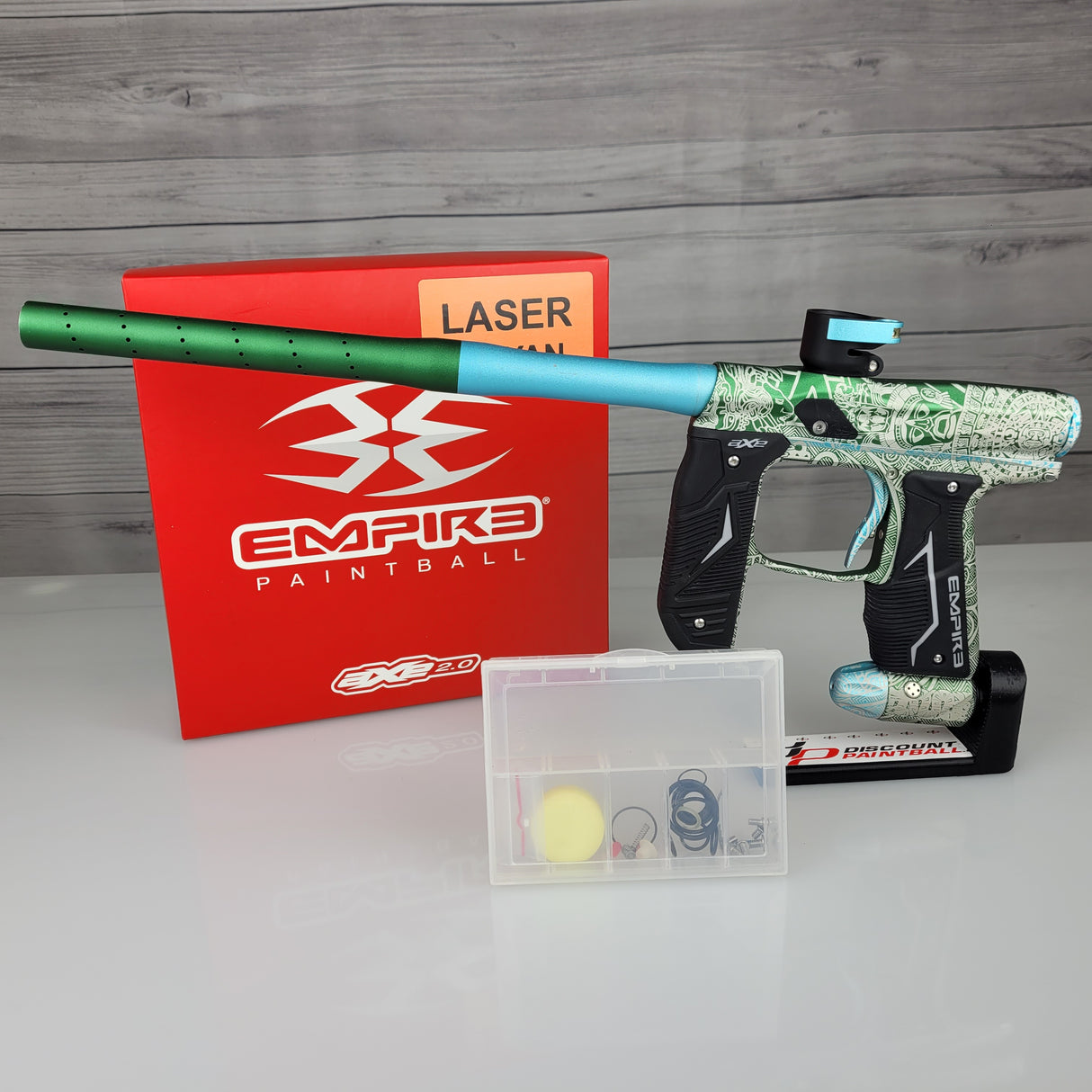 USED Empire Axe 2.0 Green Aqua Mayan Laser w/OLED USED