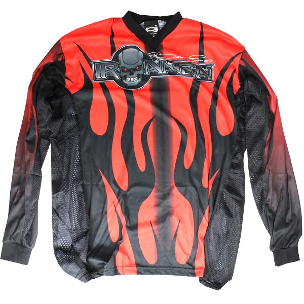 Paintball Junkies Bob Long Ironmen Jersey Red/Black XLarge