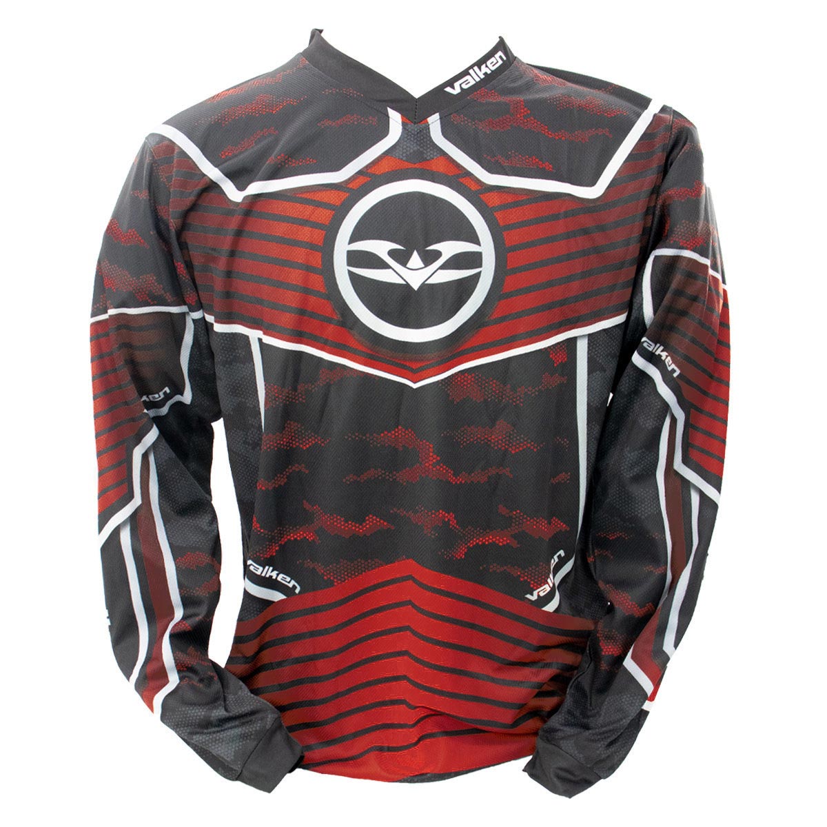 Valken Fate GFX Paintball Jersey Digi Tiger Red Camo