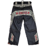 GI Sportz Paintball Pants Green Grey Camo with Red Accents