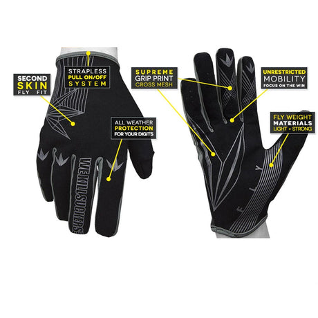 Bunkerkings Fly Paintball Gloves Black