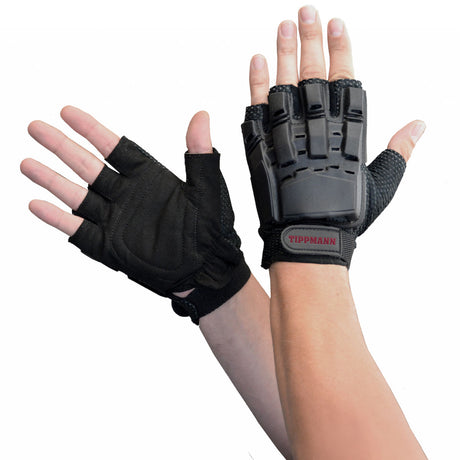 Tippmann Armored Half Finger Gloves Black