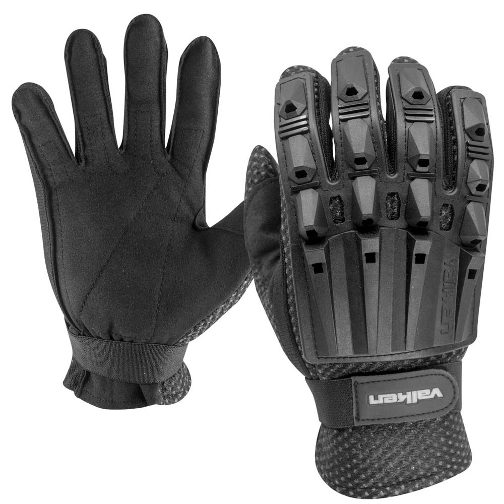 Valken Alpha Full Finger Plastic Back Gloves