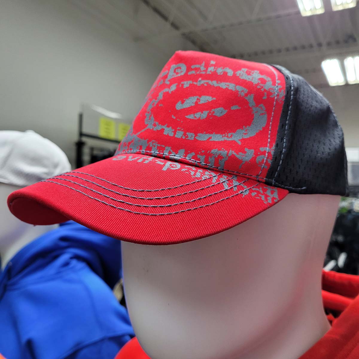 Evil Stretch Fit Mesh Hat Graffiti Red