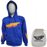 JT Paintball Hoodie Sweatshirt Gator Blue Orange