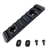 M-Lok Picatinny 20mm Rail Section Polymer Black 7 Slot