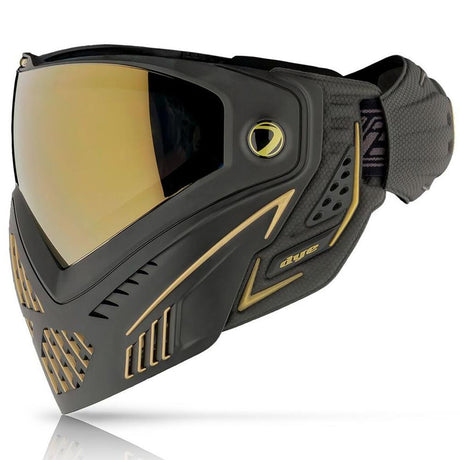 Dye I5 Paintball Mask Onyx Black/Gold 2.0