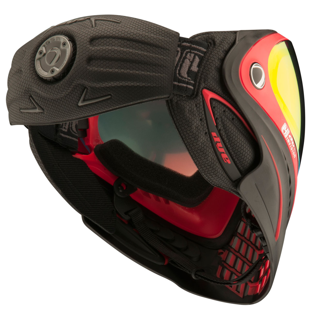 Dye i4 Pro Paintball Goggle Black Red Meltdown