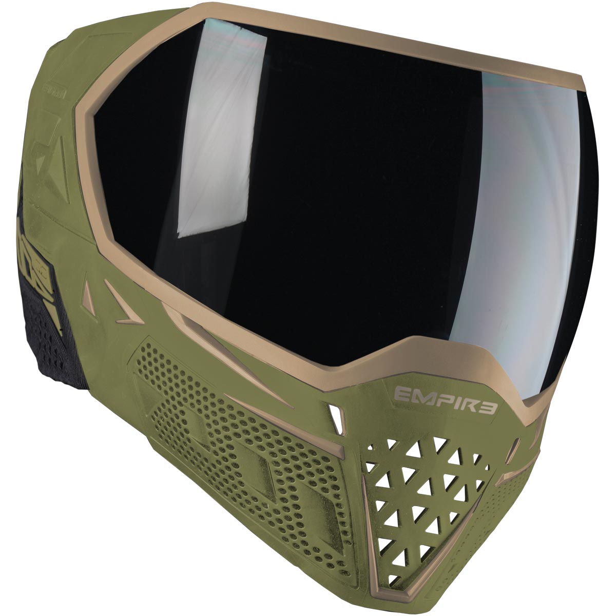 Empire EVS Paintball Mask Olive Tan with Extra Lens