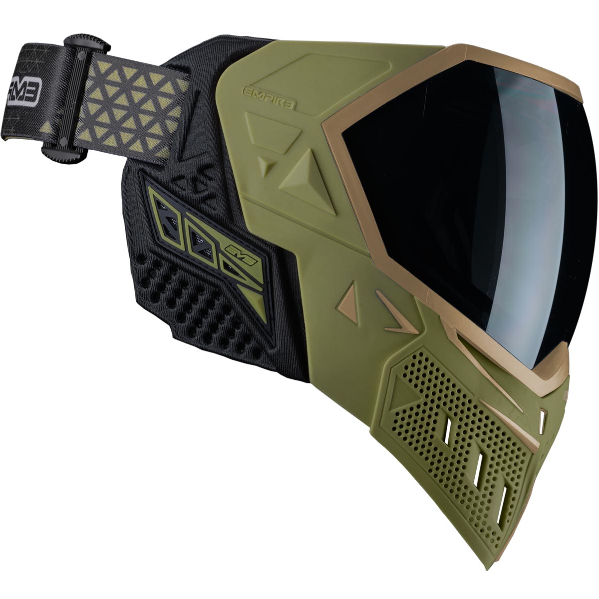 Empire EVS Paintball Mask Olive Tan with Extra Lens