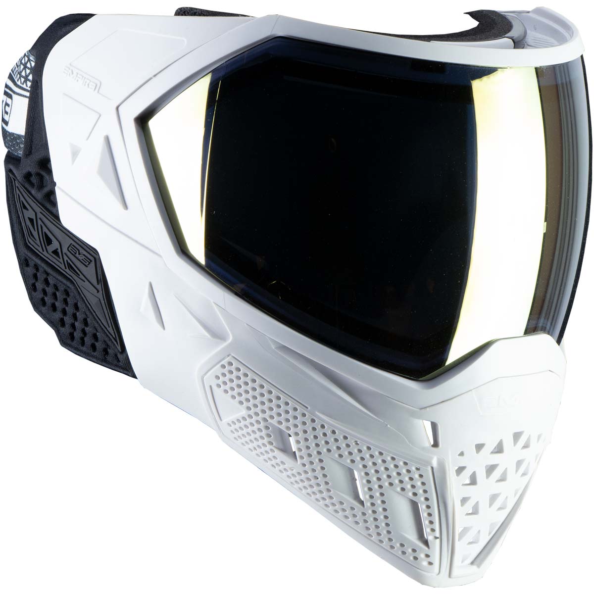 Empire EVS Paintball Mask White Gold with Extra Lens