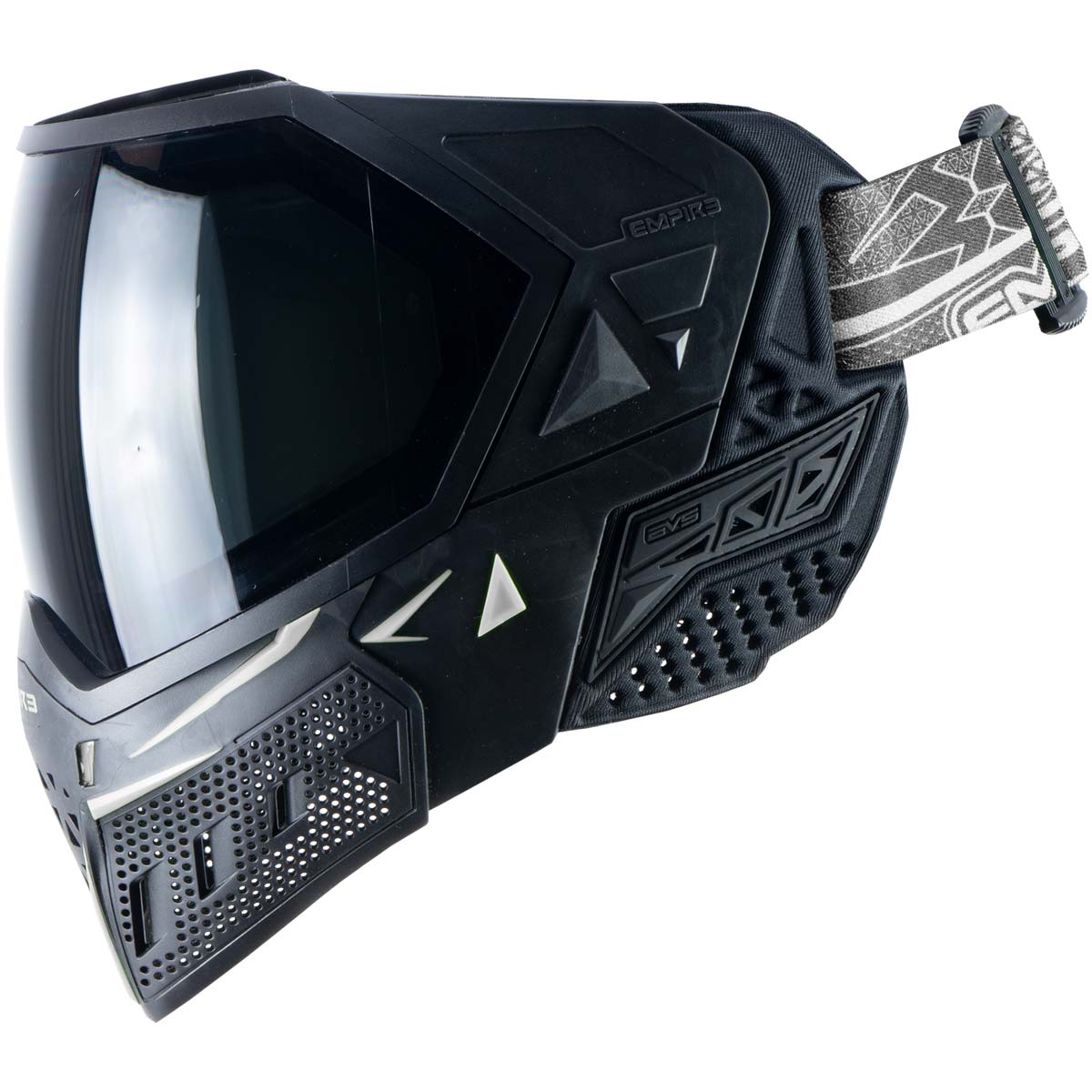 Empire EVS Paintball Mask Black White with Extra Lens