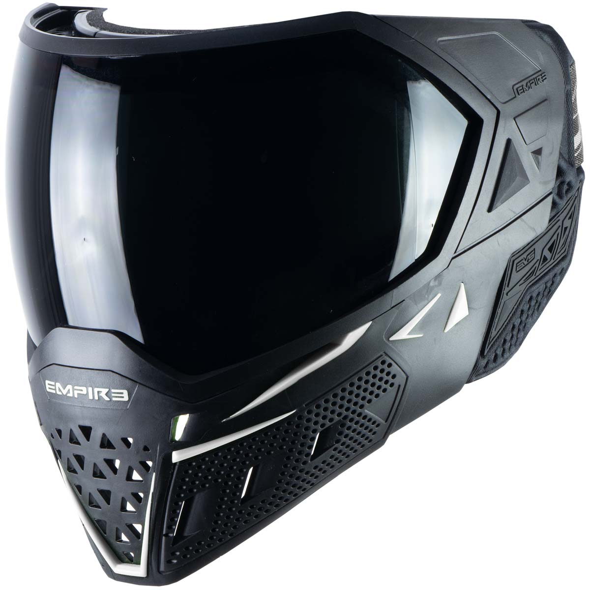 Empire EVS Paintball Mask Black White with Extra Lens