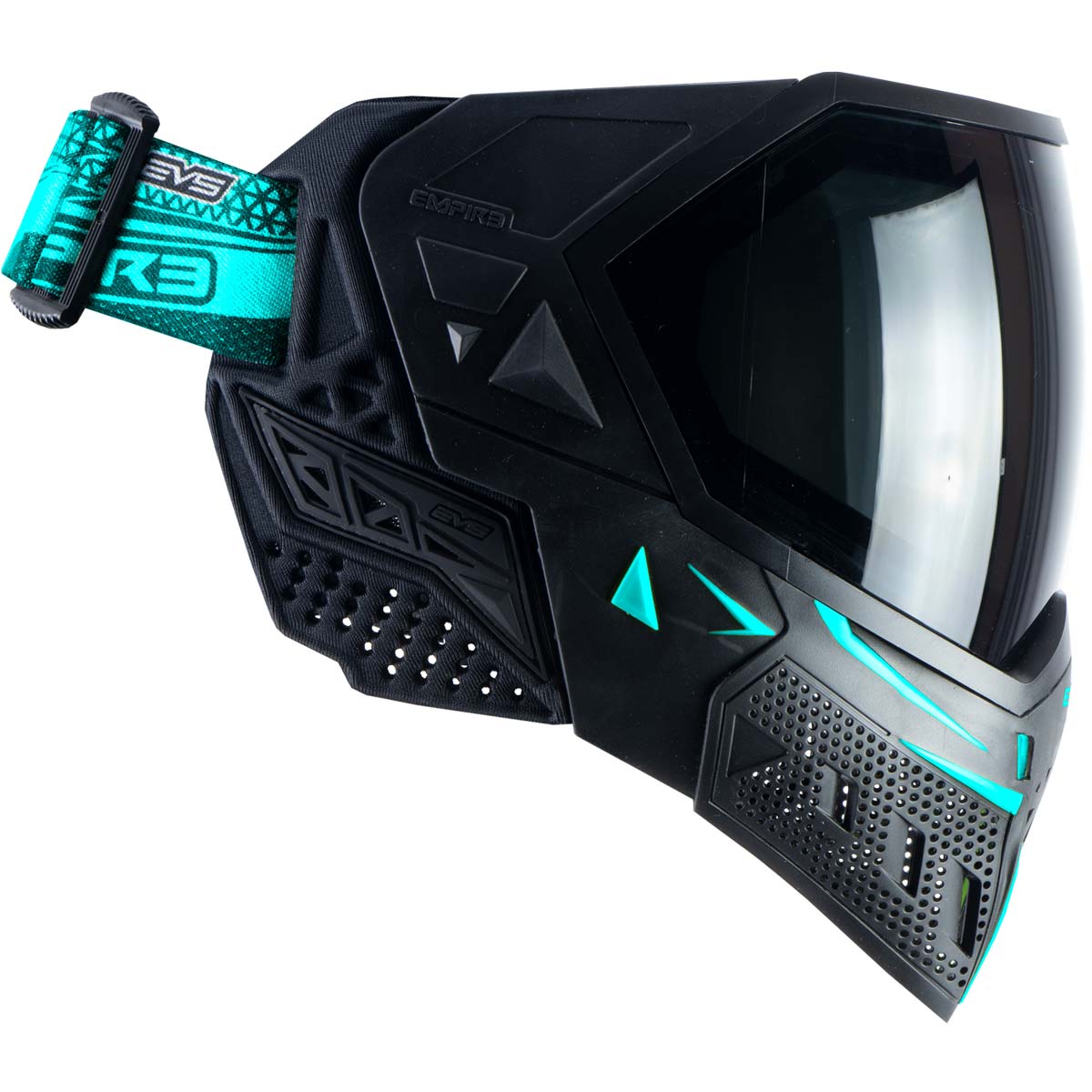 Empire EVS Paintball Mask Black Aqua with Extra Lens