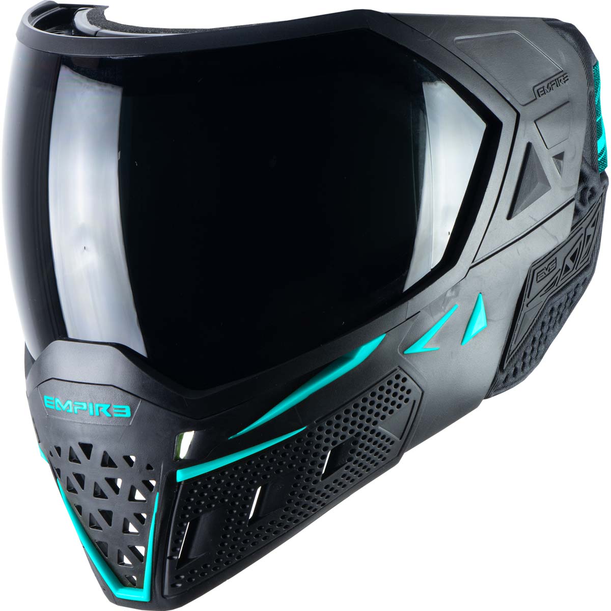 Empire EVS Paintball Mask Black Aqua with Extra Lens