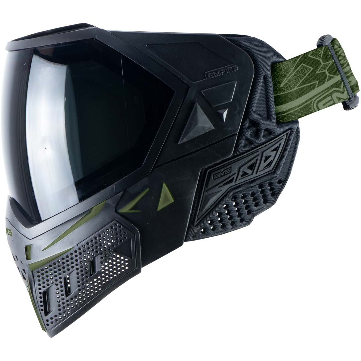 Empire EVS Paintball Mask Black Olive with Extra Lens